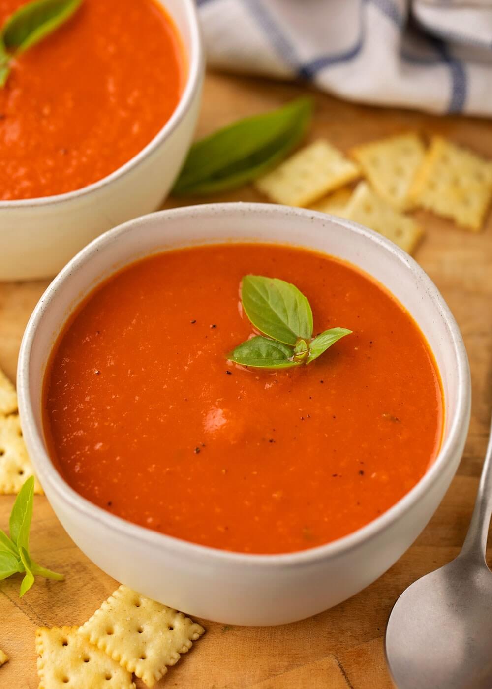Roasted Cherry Tomato Soup | Bounty & Soul