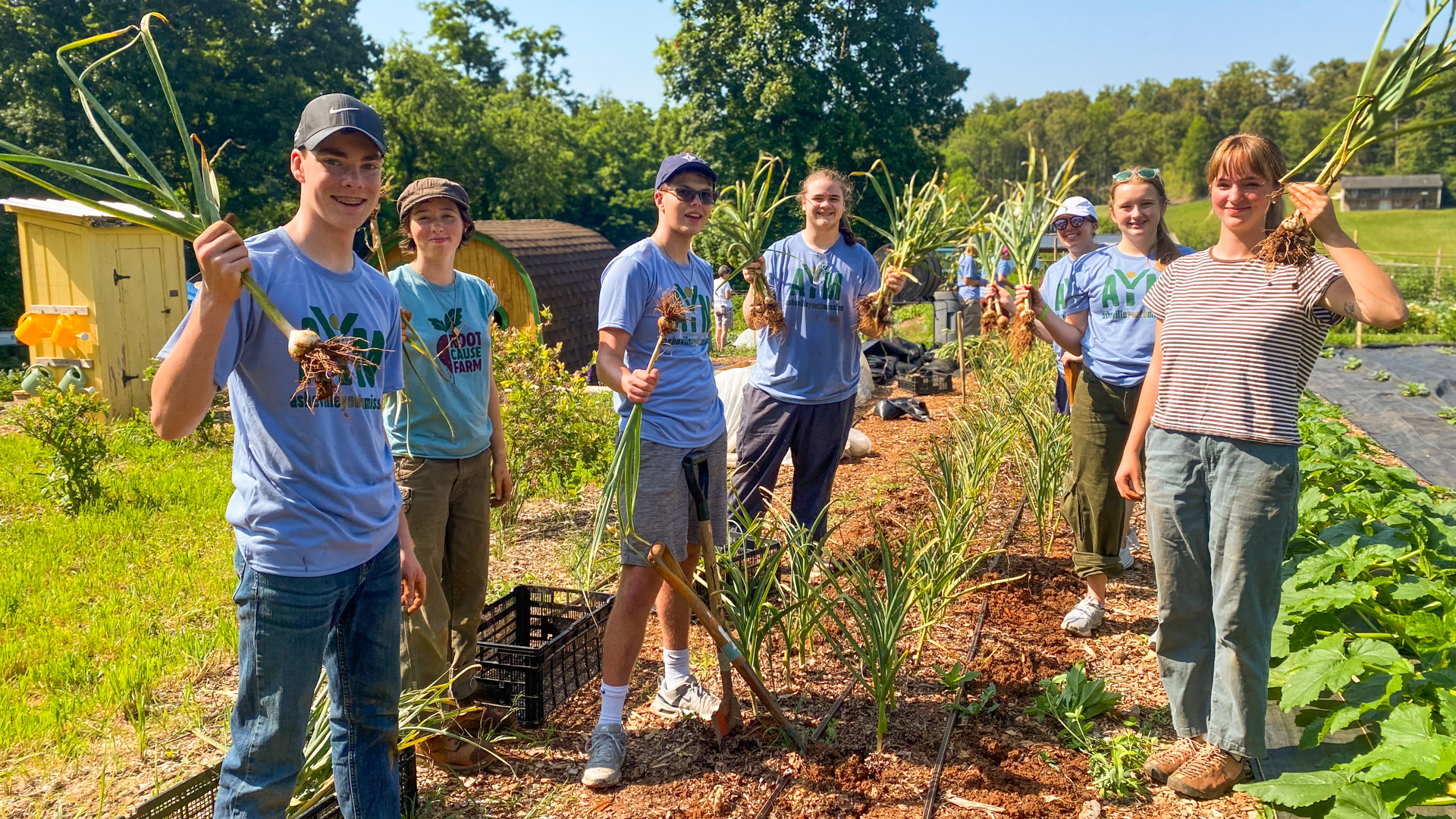 Farmers Alliance, Teens tending the field