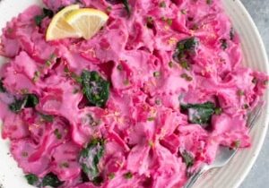 Beet pasta