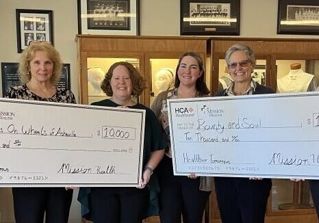 Bounty & Soul accepts Mission Hospital check