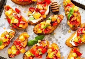 PEACH BRUSCHETTA