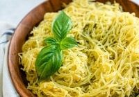 PESTO AND SPAGHETTI SQUASH