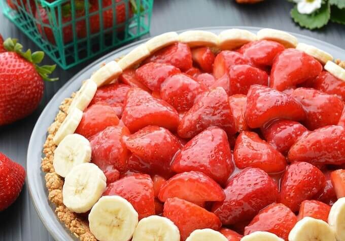 Silky Strawberry Pie