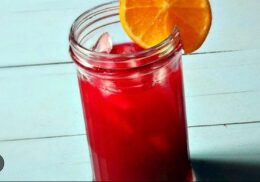 beet and orange aqua fresca