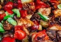 black bean and potato hash