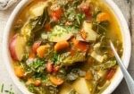 collard green and potato soup