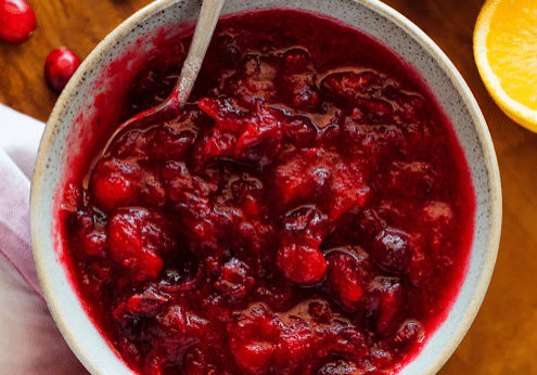 homemade cranberry sauce