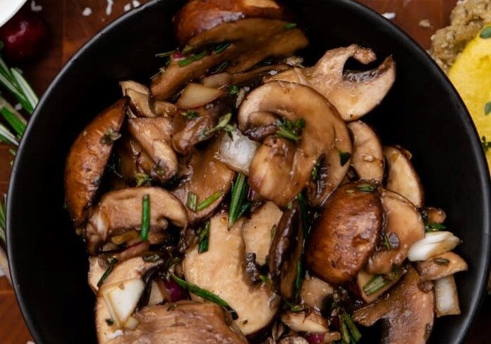 roasted mushrooms